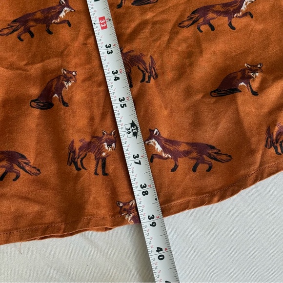 Hell Bunny Retro Dress Size 3XL Vixey Fox Print Pinup Rockabilly Hipster 1940s - Picture 15 of 16